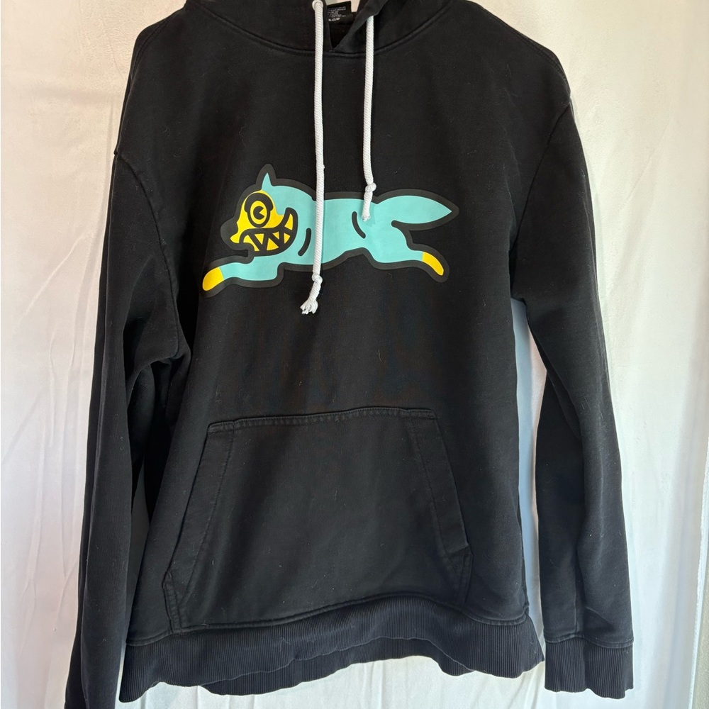 Ice cream hoodie men’s large running dog slight fade